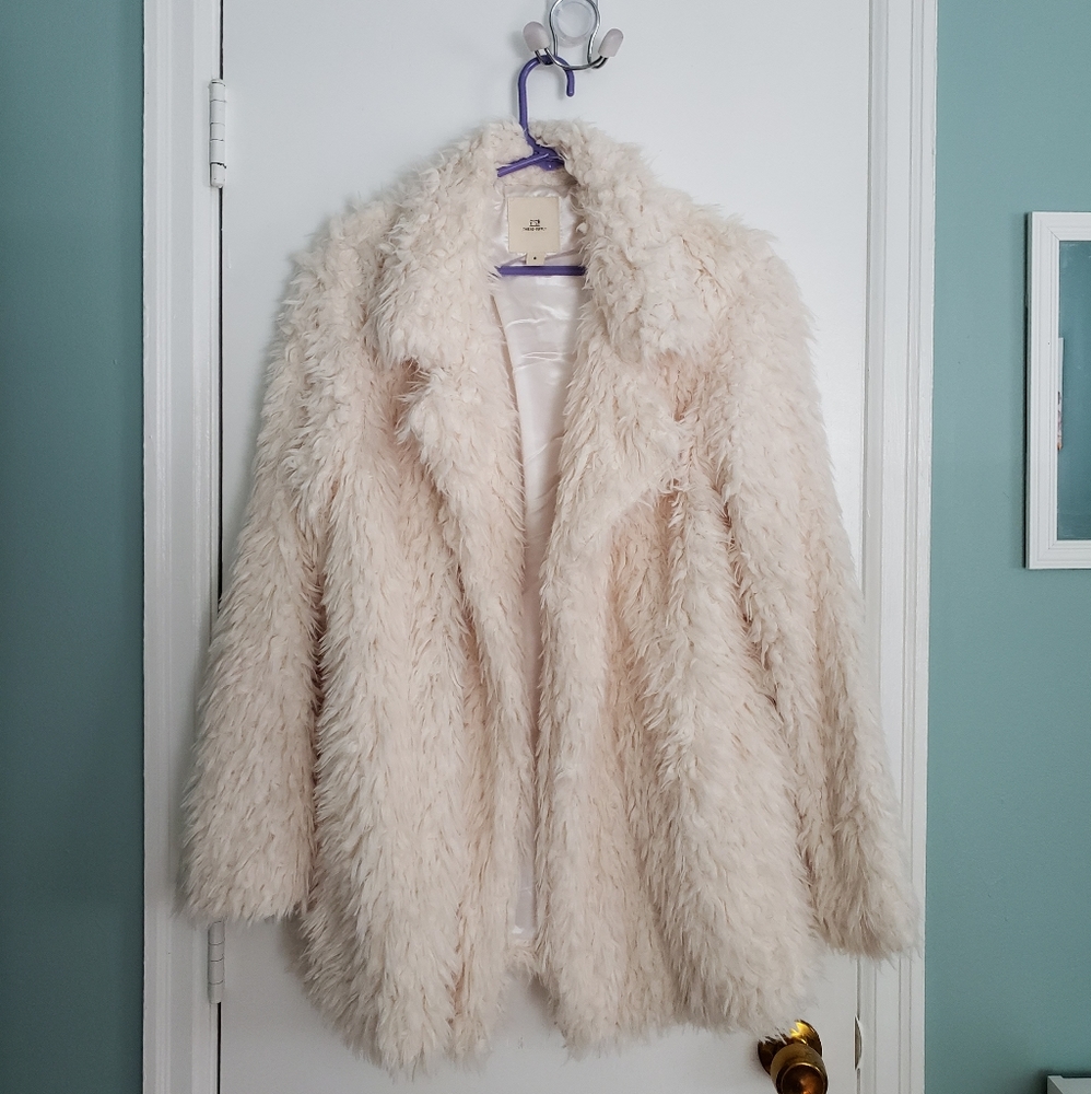 White Cream Fur Jacket